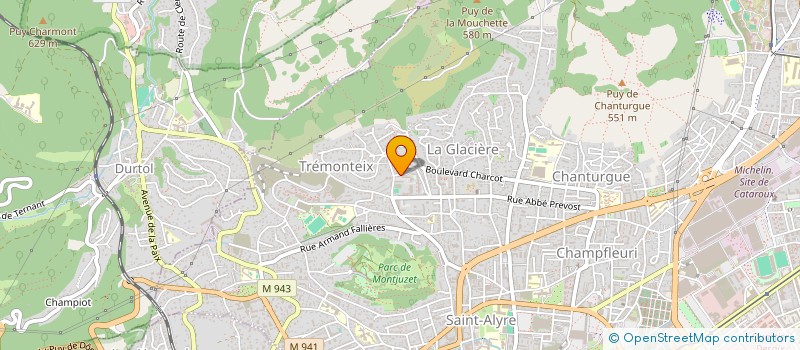 localisation de l'entreprise JHA  CLERMONT-FERRAND