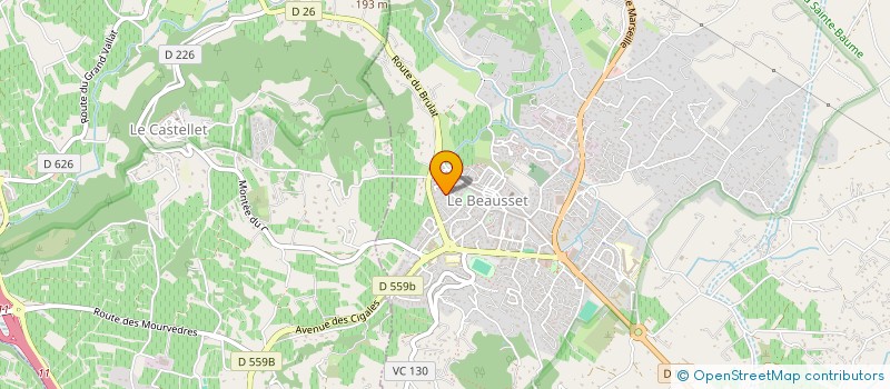 localisation de l'entreprise JHA BERNARD  LE BEAUSSET