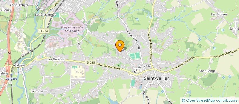 localisation de l'entreprise JHA INVESTISSEMENTS  SAINT VALLIER