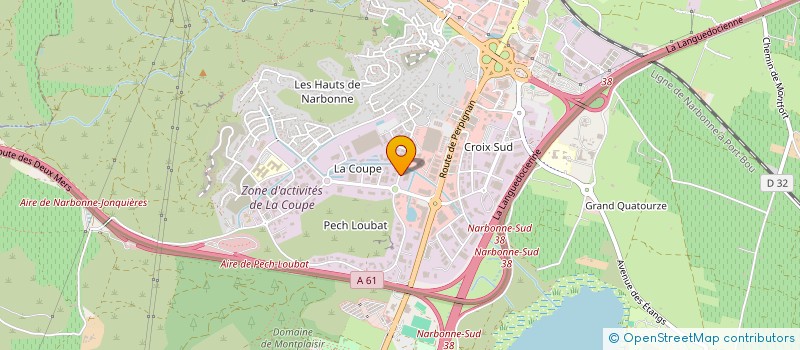 localisation de l'entreprise JHCONCEPT à NARBONNE