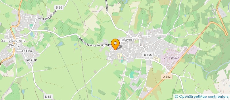 localisation de l'entreprise JHD  TALUYERS