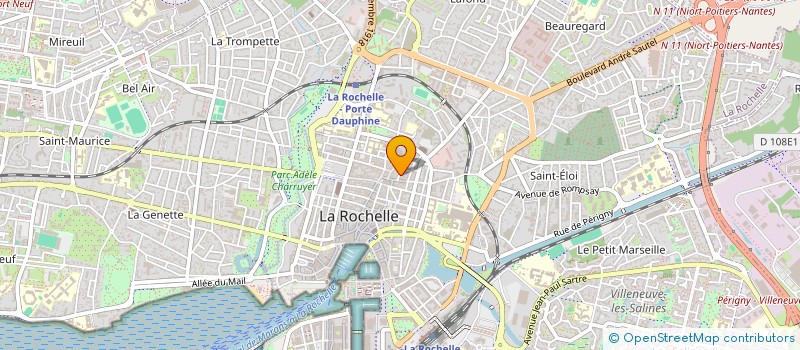 localisation de l'entreprise JHD BUREAUGRAPHIE  LA ROCHELLE
