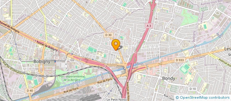 localisation de l'entreprise JHD PIERRE  BOBIGNY