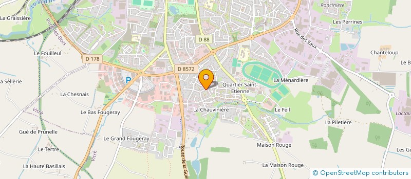 localisation de l'entreprise JHDB INVEST  VITRE