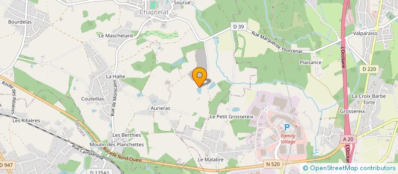 localisation de l'entreprise JHF à CHAPTELAT