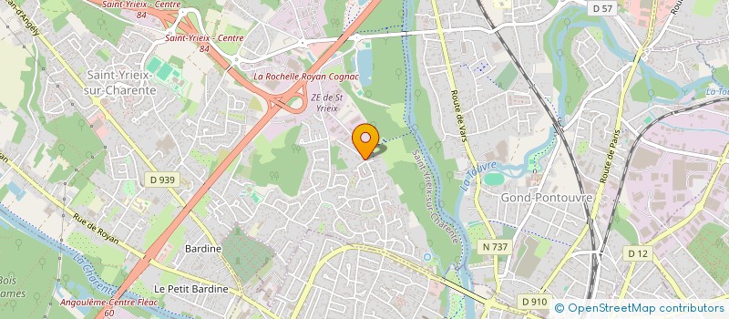 localisation de l'entreprise JHIC à SAINT-YRIEIX-SUR-CHARENTE