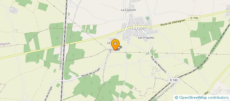 localisation de l'entreprise JHJ à LA FAYE