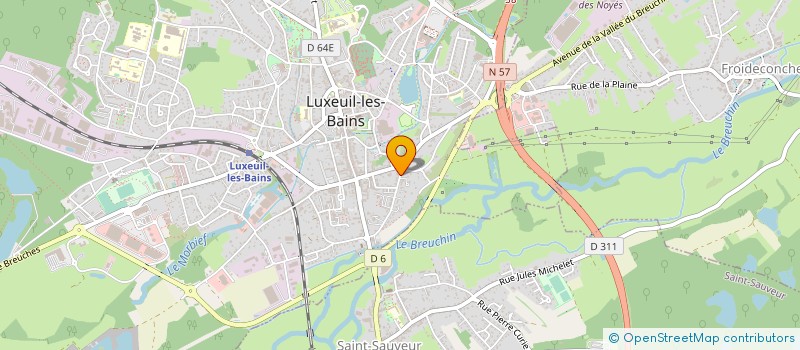 localisation de l'entreprise JHKONCEPT à LUXEUIL-LES-BAINS
