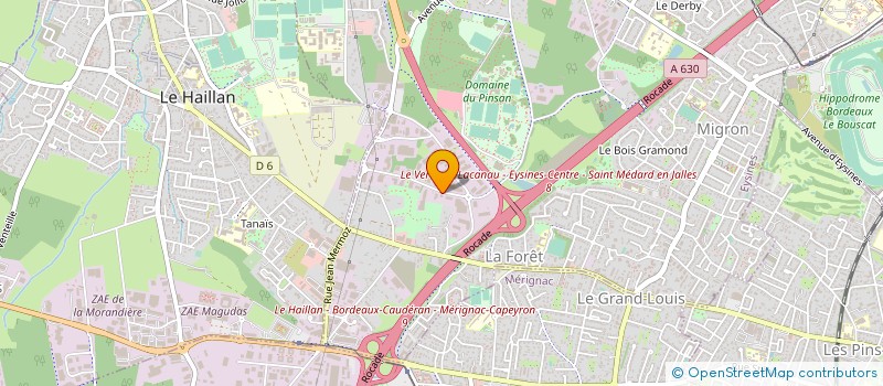 localisation de l'entreprise JHL à EYSINES