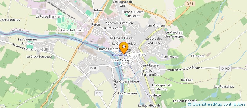 localisation de l'entreprise JHL  DESCARTES