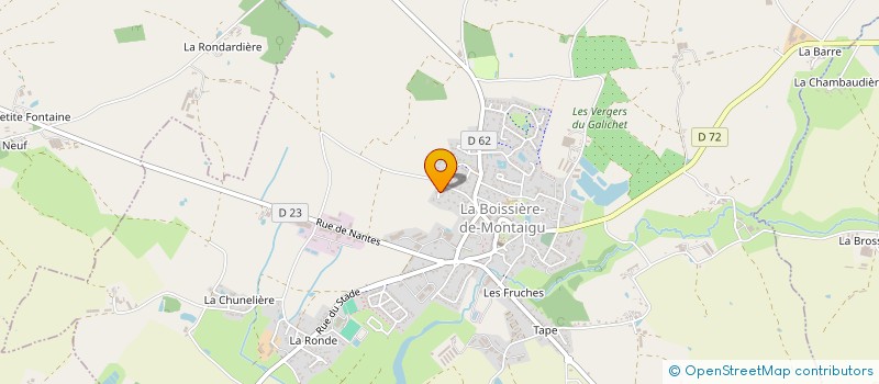 localisation de l'entreprise JHL à LA BOISSIERE-DE-MONTAIGU