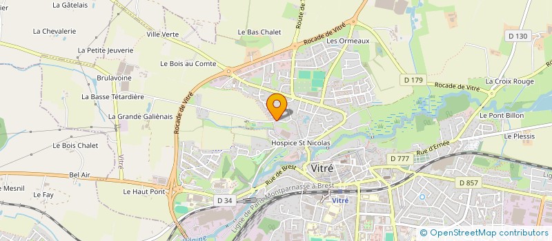 localisation de l'entreprise JHL BILHEUDE  VITRE