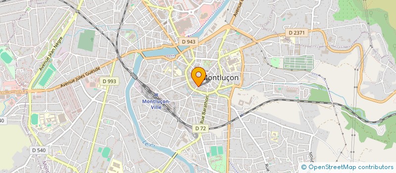 localisation de l'entreprise JHM à MONTLUCON