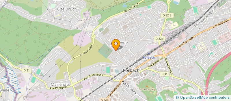 localisation de l'entreprise JHM 57  FORBACH