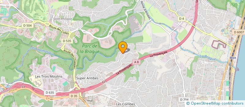 localisation de l'entreprise JHML RENTING  ANTIBES