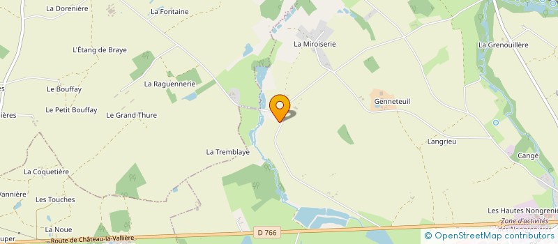 localisation de l'entreprise JHP à ROUZIERS-DE-TOURAINE