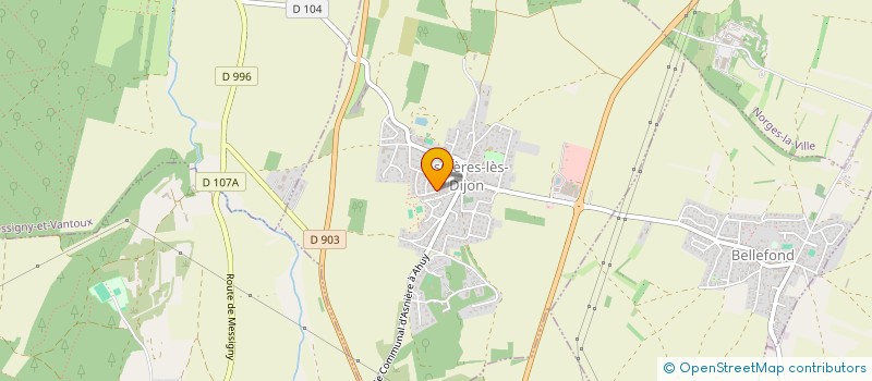 localisation de l'entreprise JHP  ASNIERES-LES-DIJON