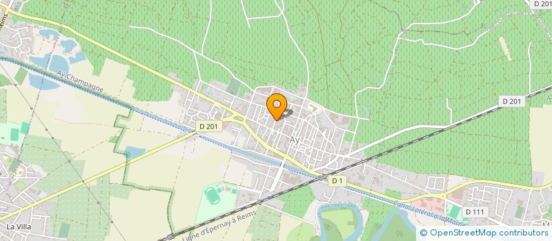 localisation de l'entreprise JHP à AY-CHAMPAGNE