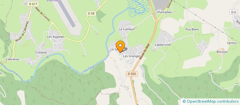 localisation de l'entreprise JHP CONSEILS à ARPAJON-SUR-CERE