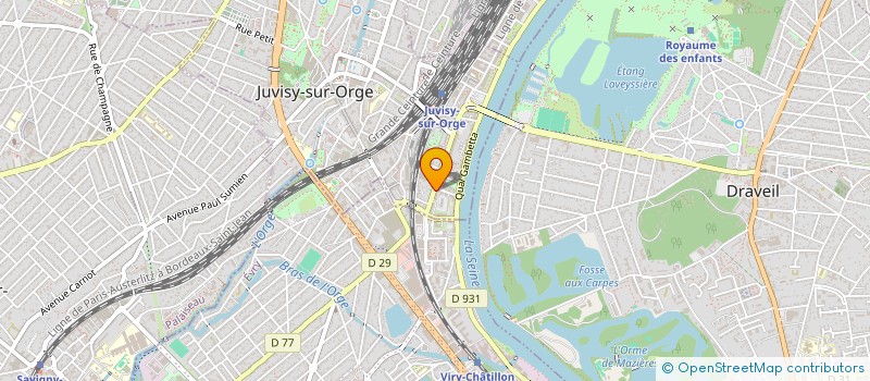 localisation de l'entreprise JHP COURTAGE à JUVISY-SUR-ORGE
