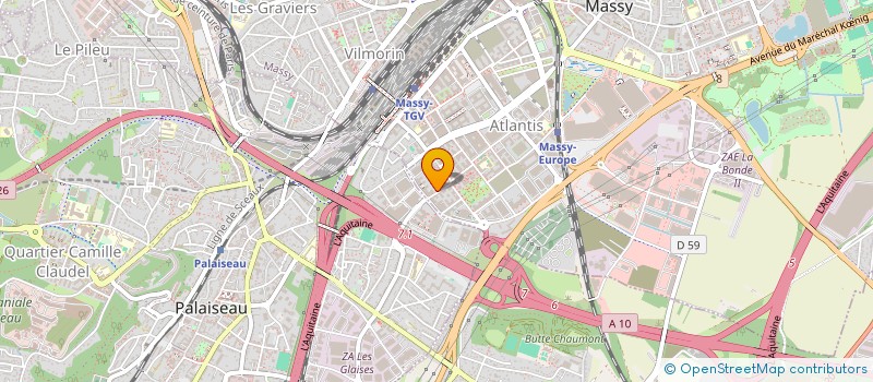 localisation de l'entreprise JHR PARIS  MASSY