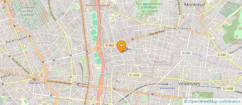 localisation de l'entreprise JHS GROUPE à MONTREUIL