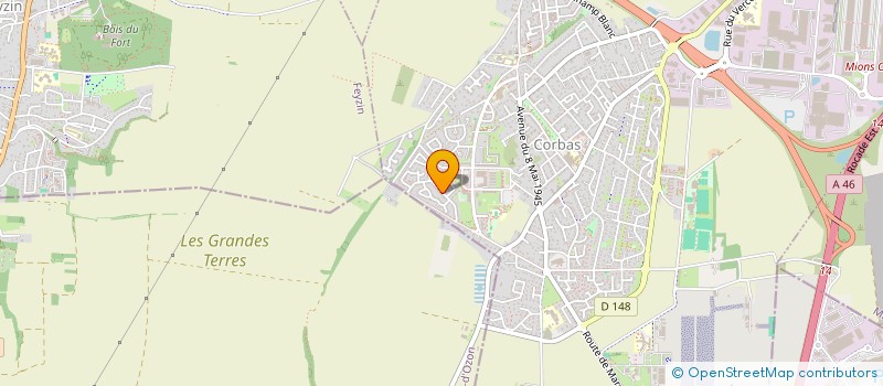 localisation de l'entreprise JHT à CORBAS