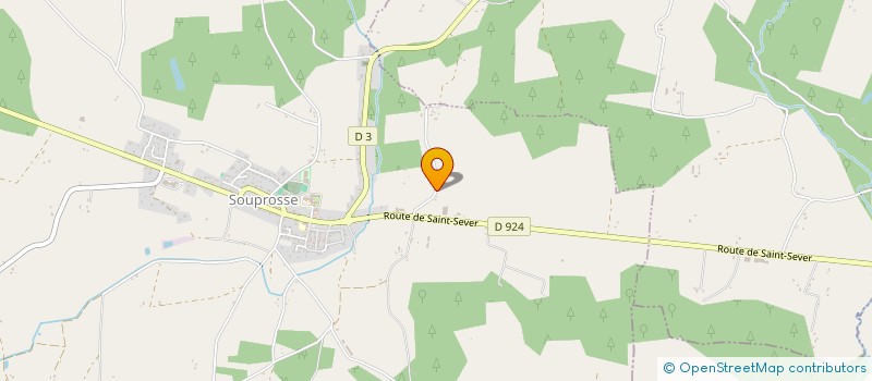 localisation de l'entreprise JHTP LANDES  SOUPROSSE