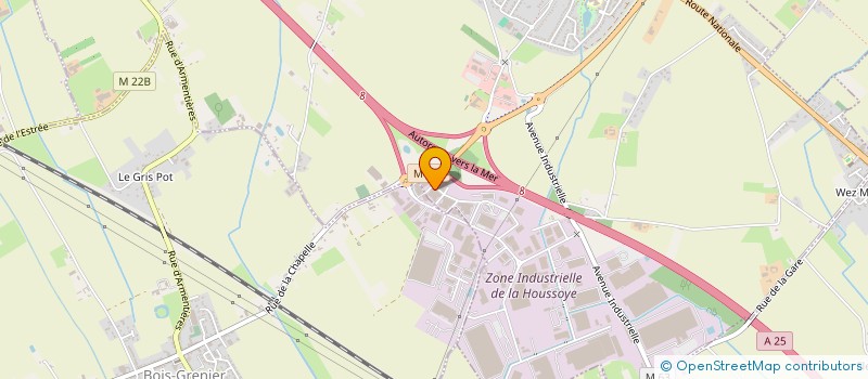 localisation de l'entreprise JHV  LA CHAPELLE-D'ARMENTIERES