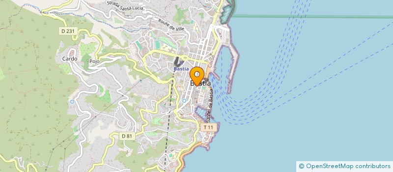 localisation de l'entreprise JHV à BASTIA