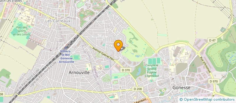 localisation de l'entreprise JHV CORP HOLDING  GONESSE