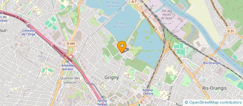 localisation de l'entreprise JIA INVEST  GRIGNY