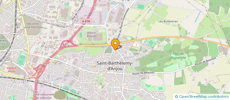 localisation de l'entreprise JIAA  SAINT-BARTHELEMY-D'ANJOU