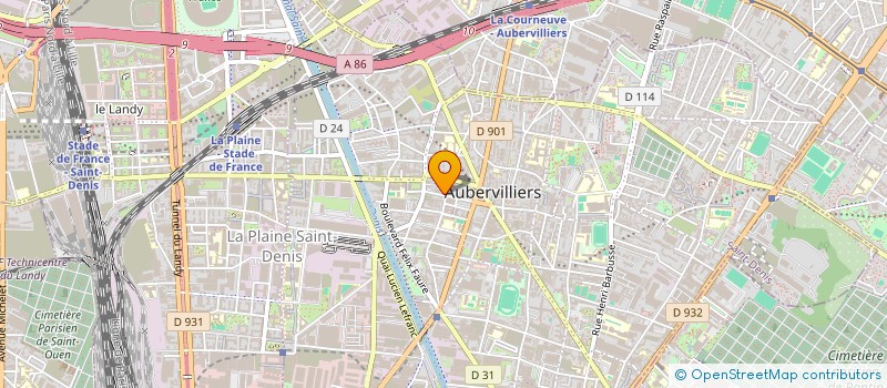localisation de l'entreprise JIANG à AUBERVILLIERS