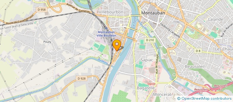 localisation de l'entreprise JIBANLIVAL  MONTAUBAN