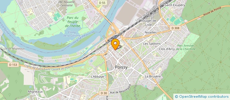 localisation de l'entreprise JIBEMA à POISSY