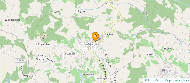 localisation de l'entreprise JIBEMI  SAINT-JULIEN-SUR-BIBOST