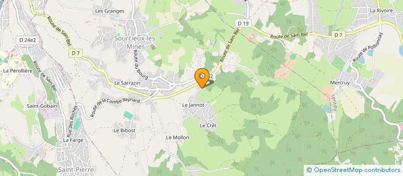 localisation de l'entreprise JIBEOH!  SOURCIEUX-LES-MINES