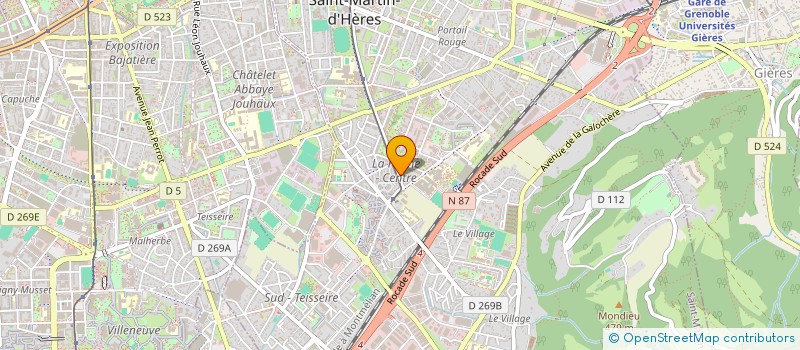 localisation de l'entreprise JICA  SAINT-MARTIN-D'HERES