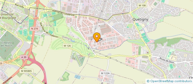 localisation de l'entreprise JICE PUB' à QUETIGNY