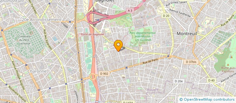 localisation de l'entreprise JIDA à BAGNOLET