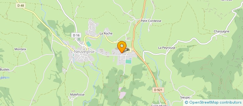 localisation de l'entreprise JIEF ENERGIE à NEUVEGLISE-SUR-TRUYERE