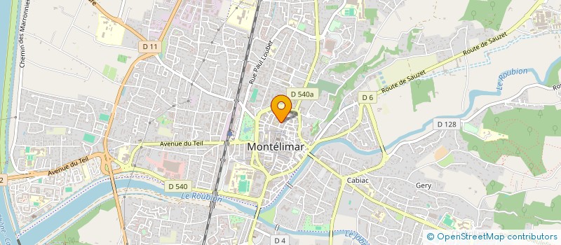 localisation de l'entreprise JIFLY3 à MONTELIMAR