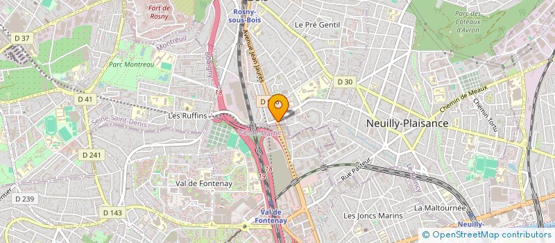 localisation de l'entreprise JIFO ALIMENTATION à ROSNY-SOUS-BOIS