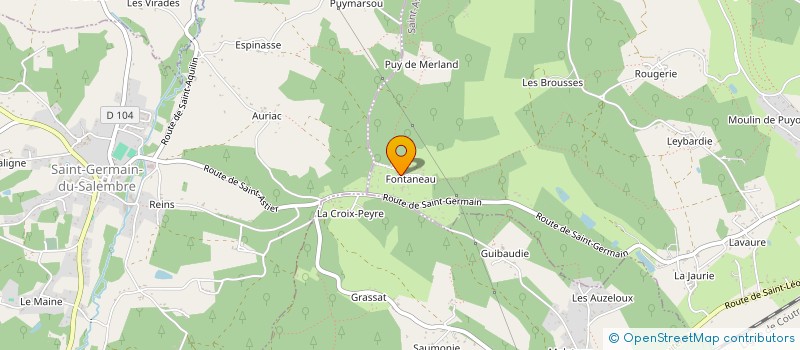 localisation de l'entreprise JIGDRAL à MANZAC-SUR-VERN