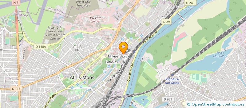 localisation de l'entreprise JILI LOGISTIQUE à ATHIS-MONS