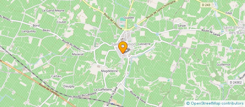 localisation de l'entreprise JILISAPA  SAINT-EMILION