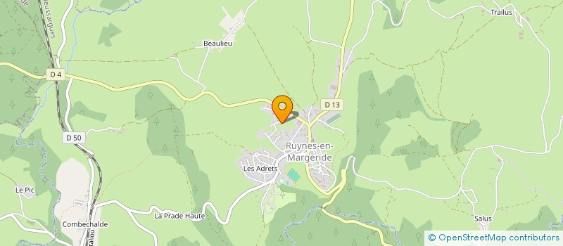 localisation de l'entreprise JILP CONSEILS à RUYNES-EN-MARGERIDE