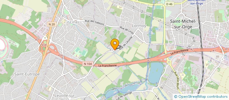 localisation de l'entreprise JIM GEX à LONGPONT-SUR-ORGE