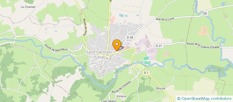 localisation de l'entreprise JIM'S  SAINT-GERMAIN-LAVAL